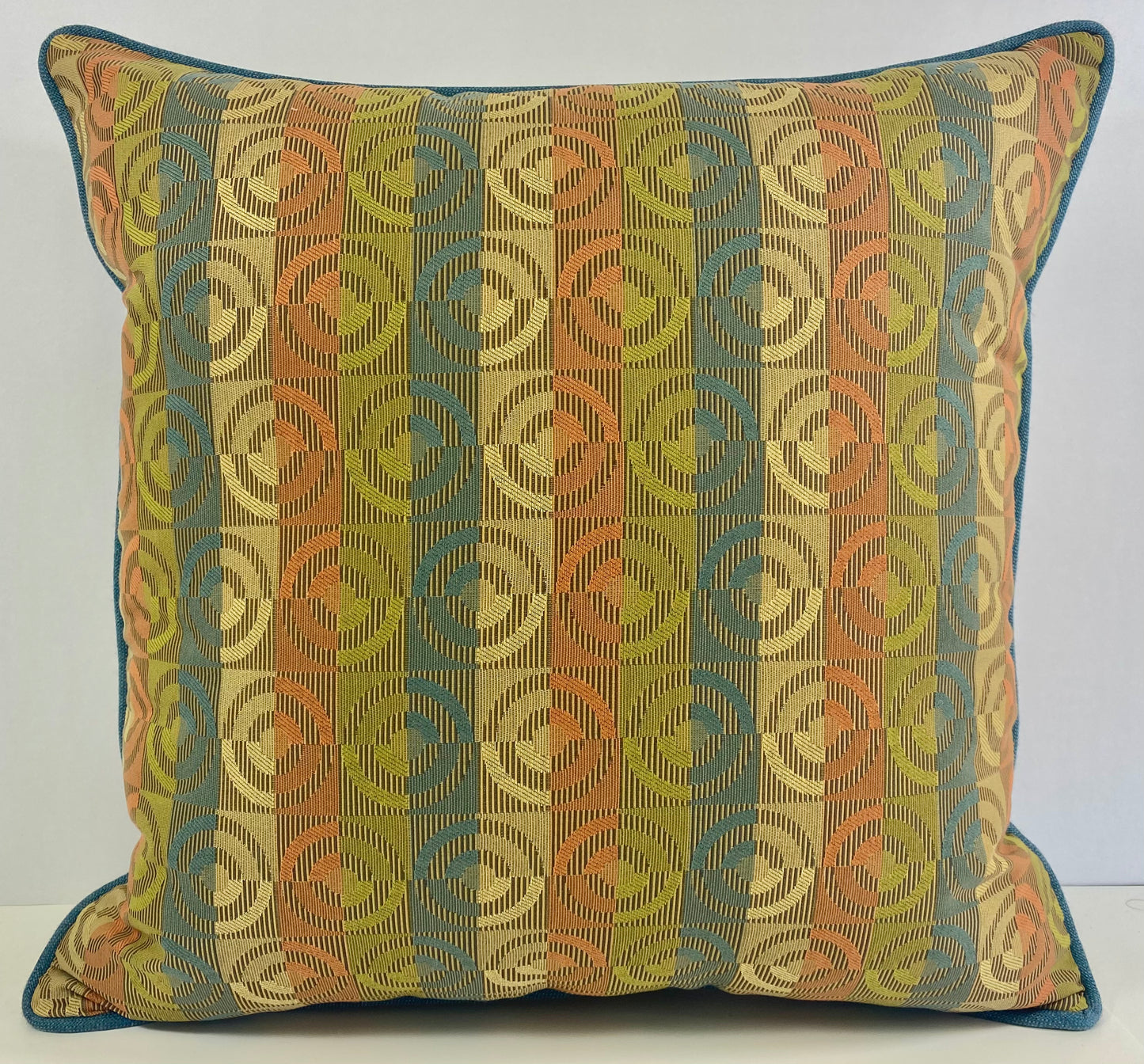 Luxury Outdoor Pillow - 22" x 22" - Cannes-Cocktail; Sunbrella, or equivalent, fabric with poly fill