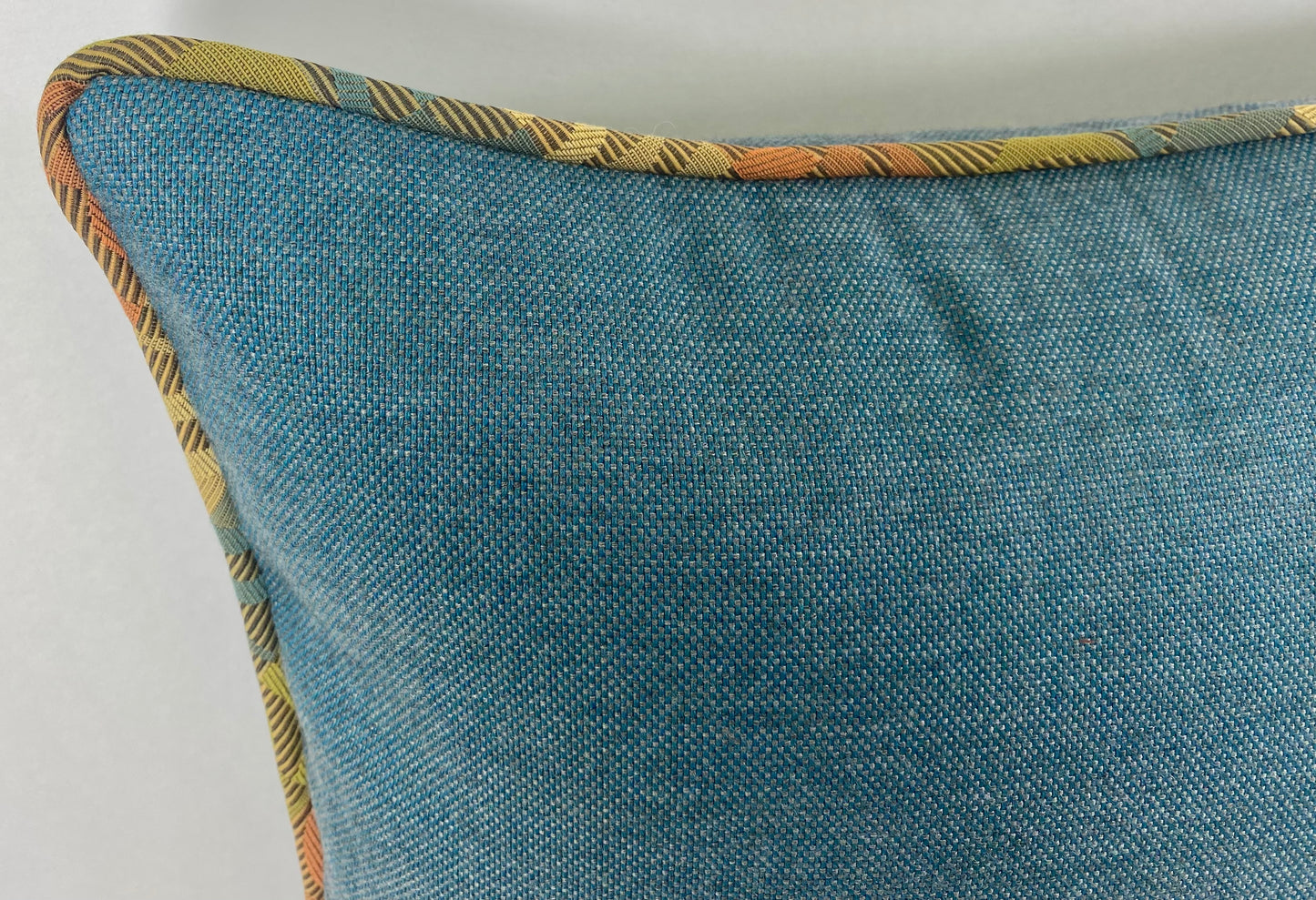Luxury Outdoor Pillow - 22" x 22" - Cannes-Denim; Sunbrella, or equivalent, fabric with poly fill