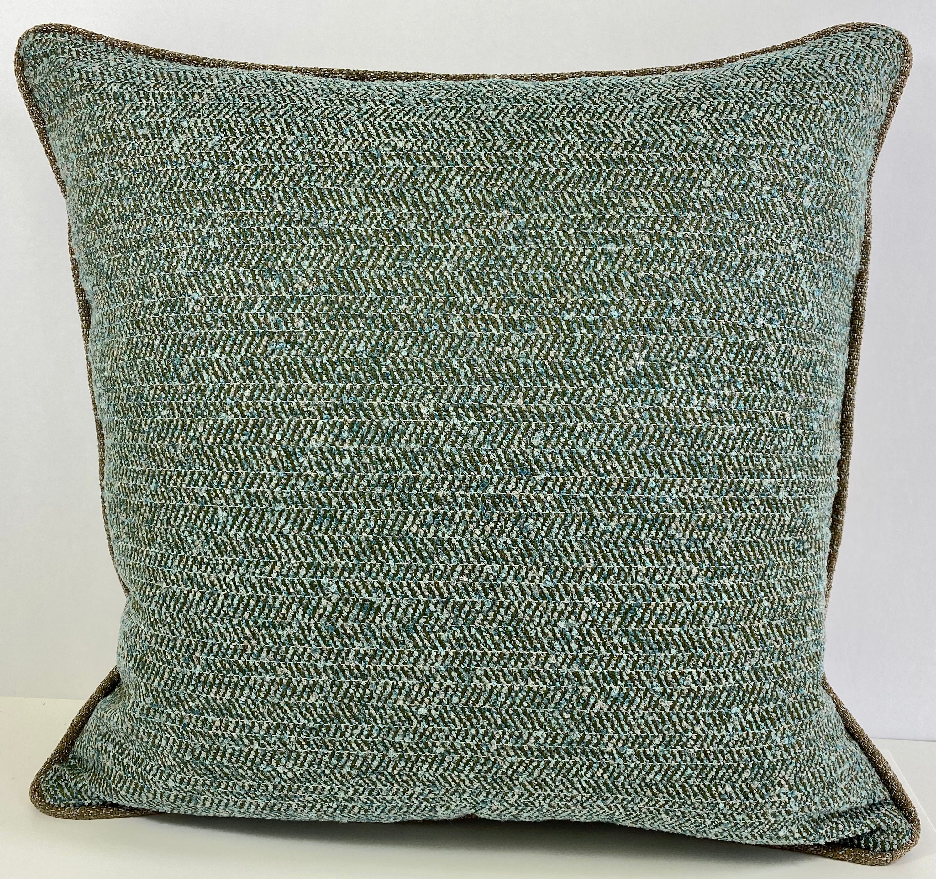 Luxury Outdoor Pillow - 22" x 22" - Maui - Rockpool