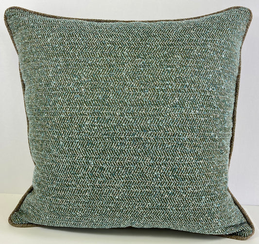 Luxury Outdoor Pillow - 22" x 22" - Maui - Rockpool; Sunbrella, or equivalent, fabric with fiber fill