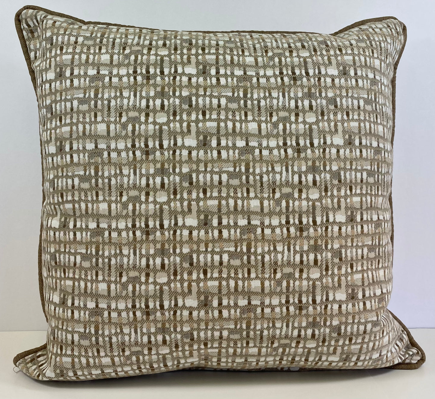 Luxury Outdoor Pillow - 22" x 22" - Brighton - Beach; Sunbrella, or equivalent, fabric with fiber fill