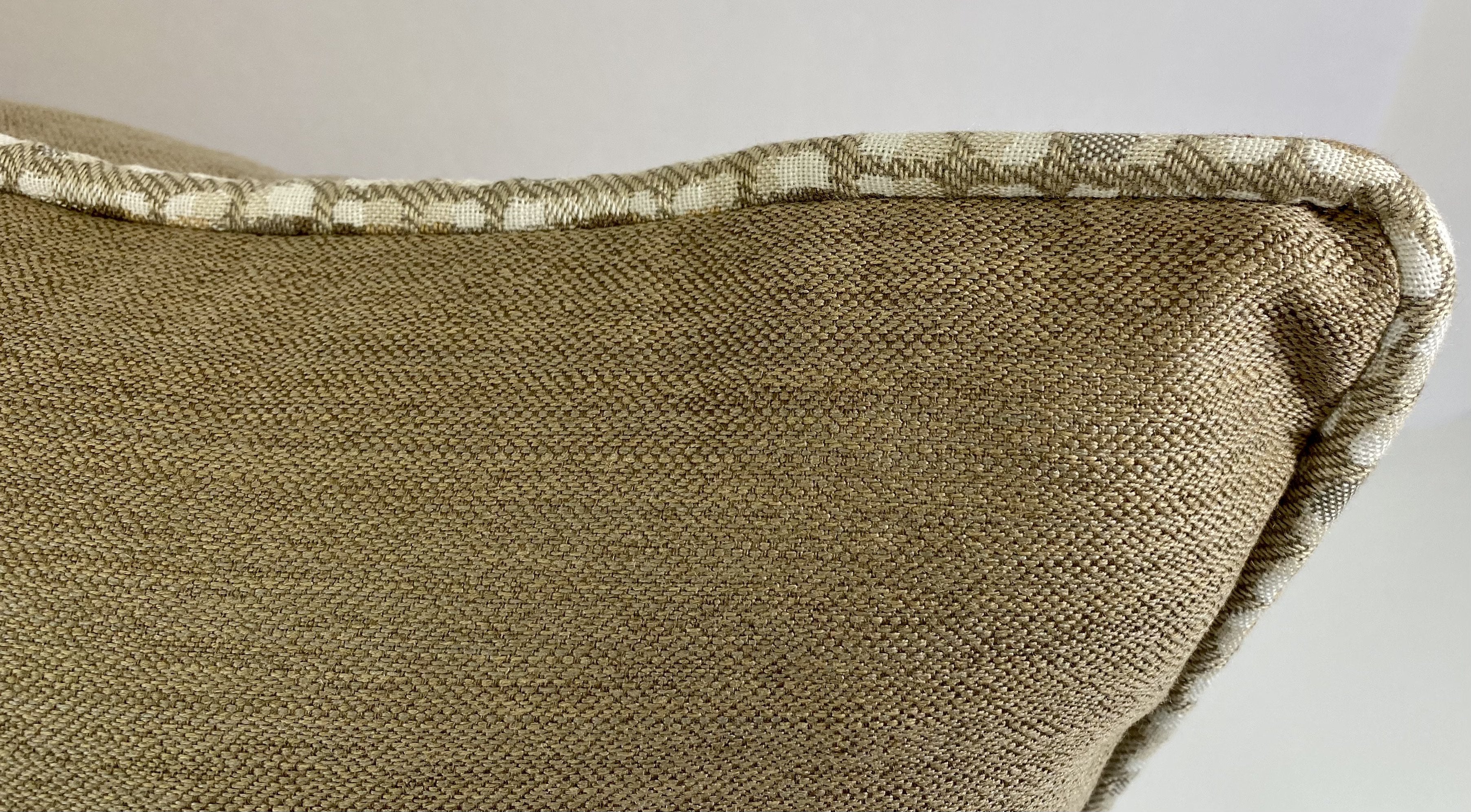 Luxury Outdoor Lumbar Pillow - 22" x 12"- Brighton Sand