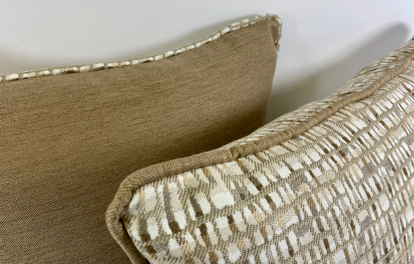 Luxury Outdoor Pillow - 22" x 22" - Brighton - Beach; Sunbrella, or equivalent, fabric with fiber fill