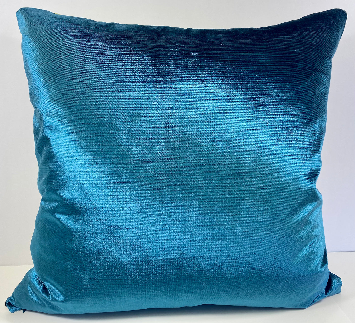 Luxury Pillow -  24" x 24" -  Acoustic - Multi; Waves of raised velvet on a stone base