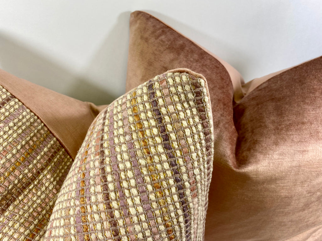 Luxury Pillow -  24" x 24" -  Madison Club - Ribbon Rose