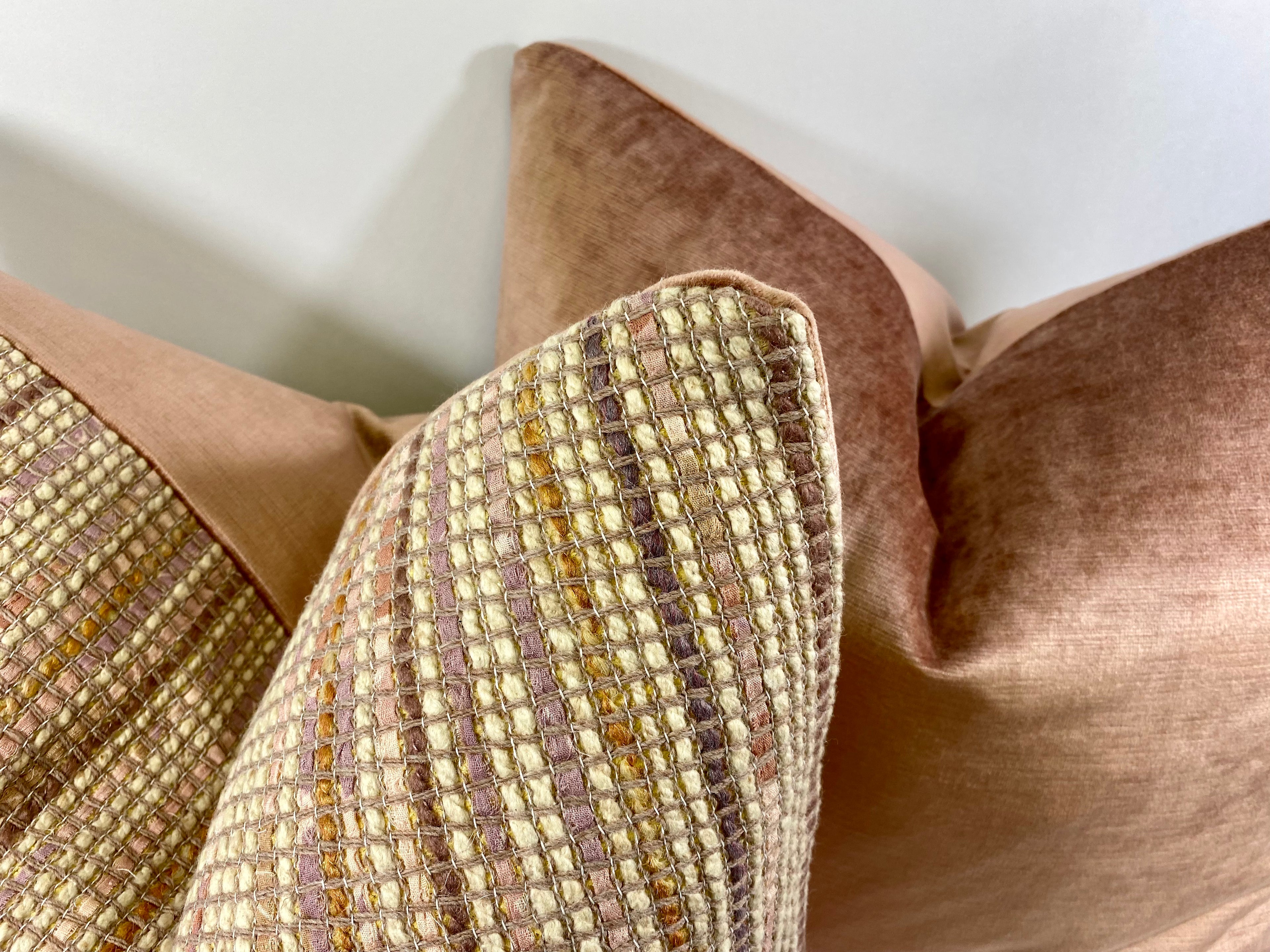 Luxury Pillow -  24" x 24" -  Madison Club - Ribbon Rose