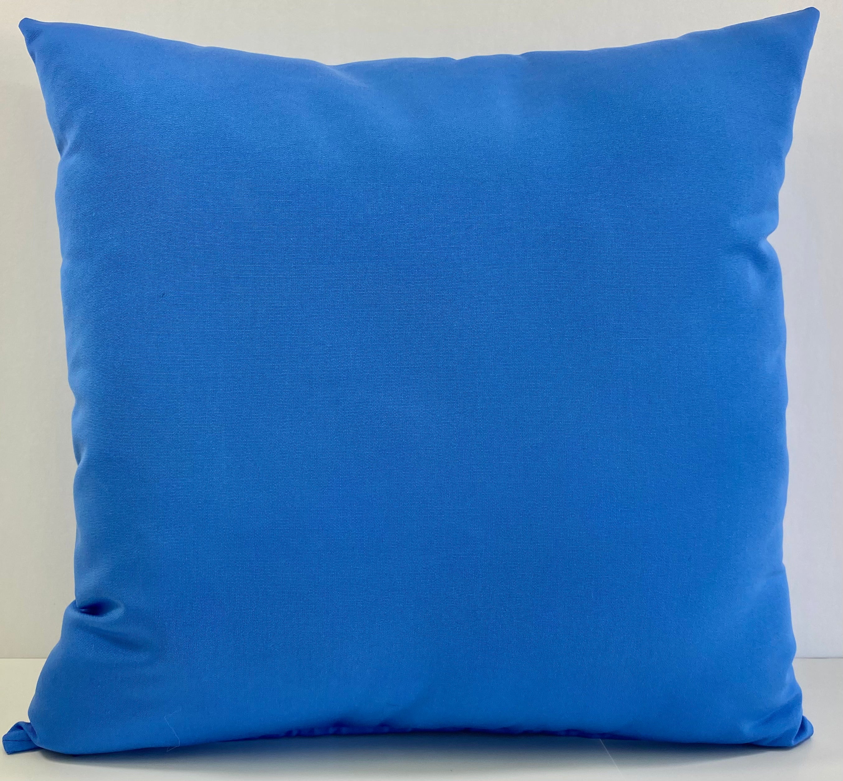 Luxury Outdoor Pillow - 22" x 22" - Cayman-Blue Solid