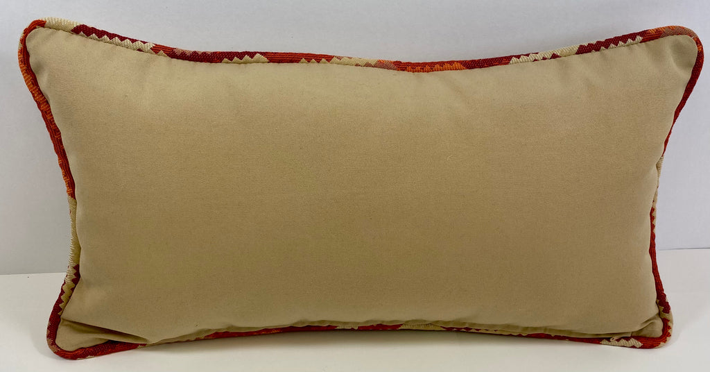 Luxury Outdoor Lumbar Pillow - 22" x 12" - Rancho Santa Fe-Tan