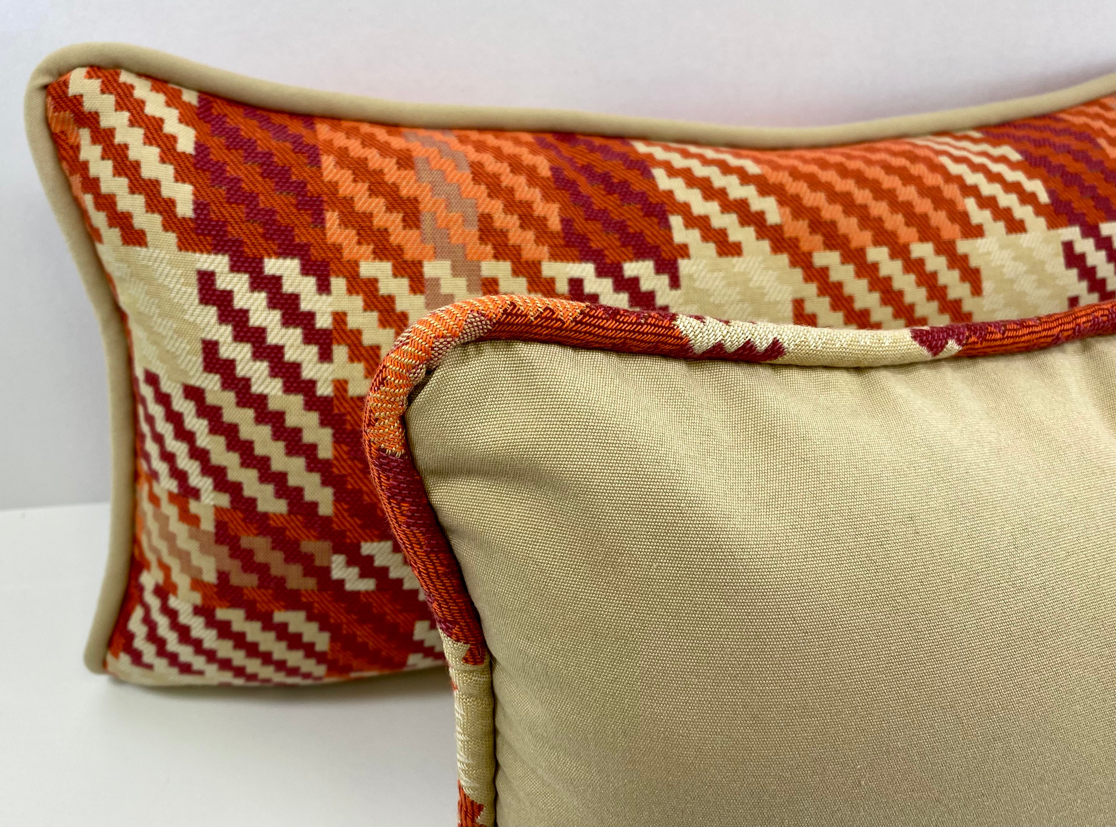 Luxury Outdoor Lumbar Pillow - 22" x 12" - Rancho Santa Fe-Tan