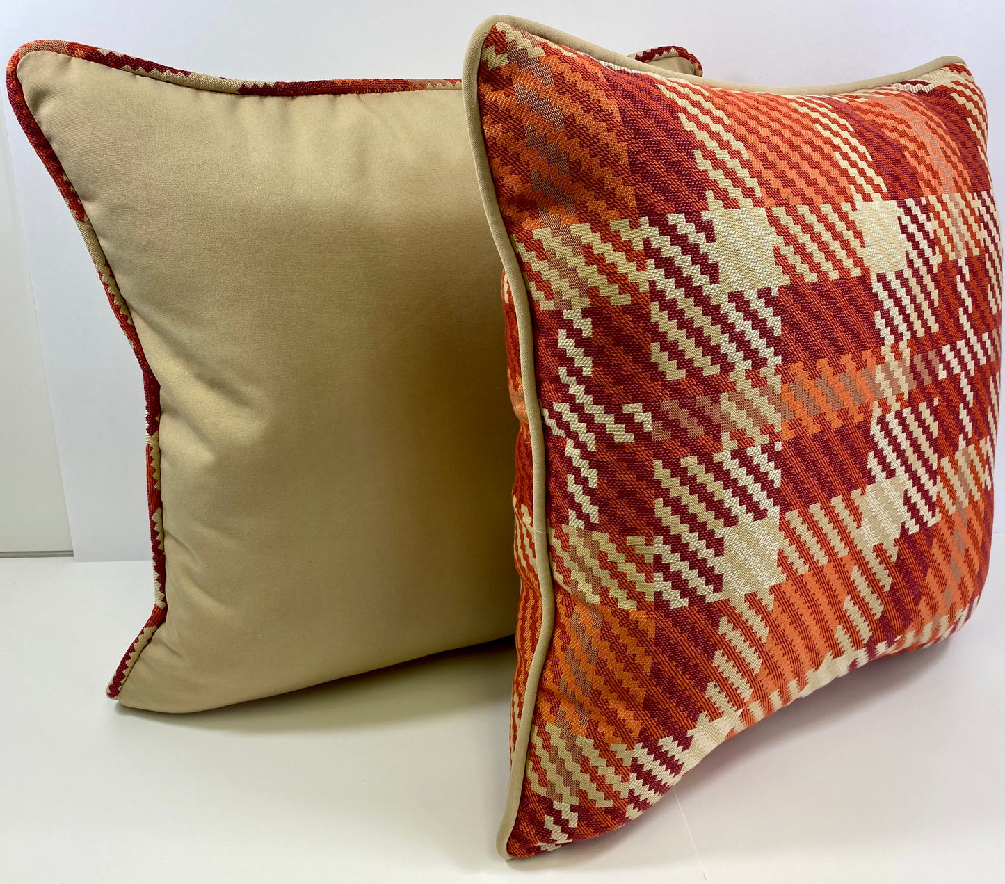 Luxury Outdoor Pillow - 22" x 22" - Rancho Santa Fe-Festival; Sunbrella, or equivalent, fabric with poly fill