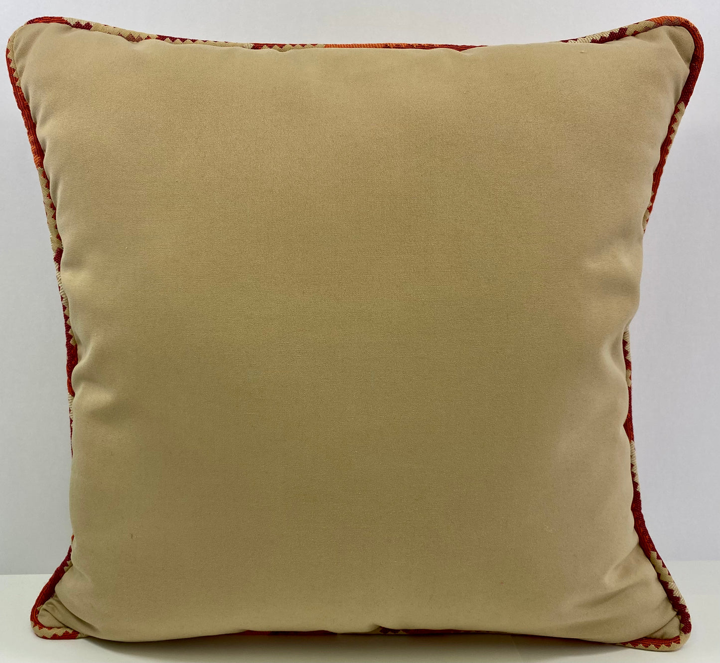Luxury Outdoor Pillow - 22" x 22" - Rancho Santa Fe-Tan; Sunbrella, or equivalent, fabric with poly fill