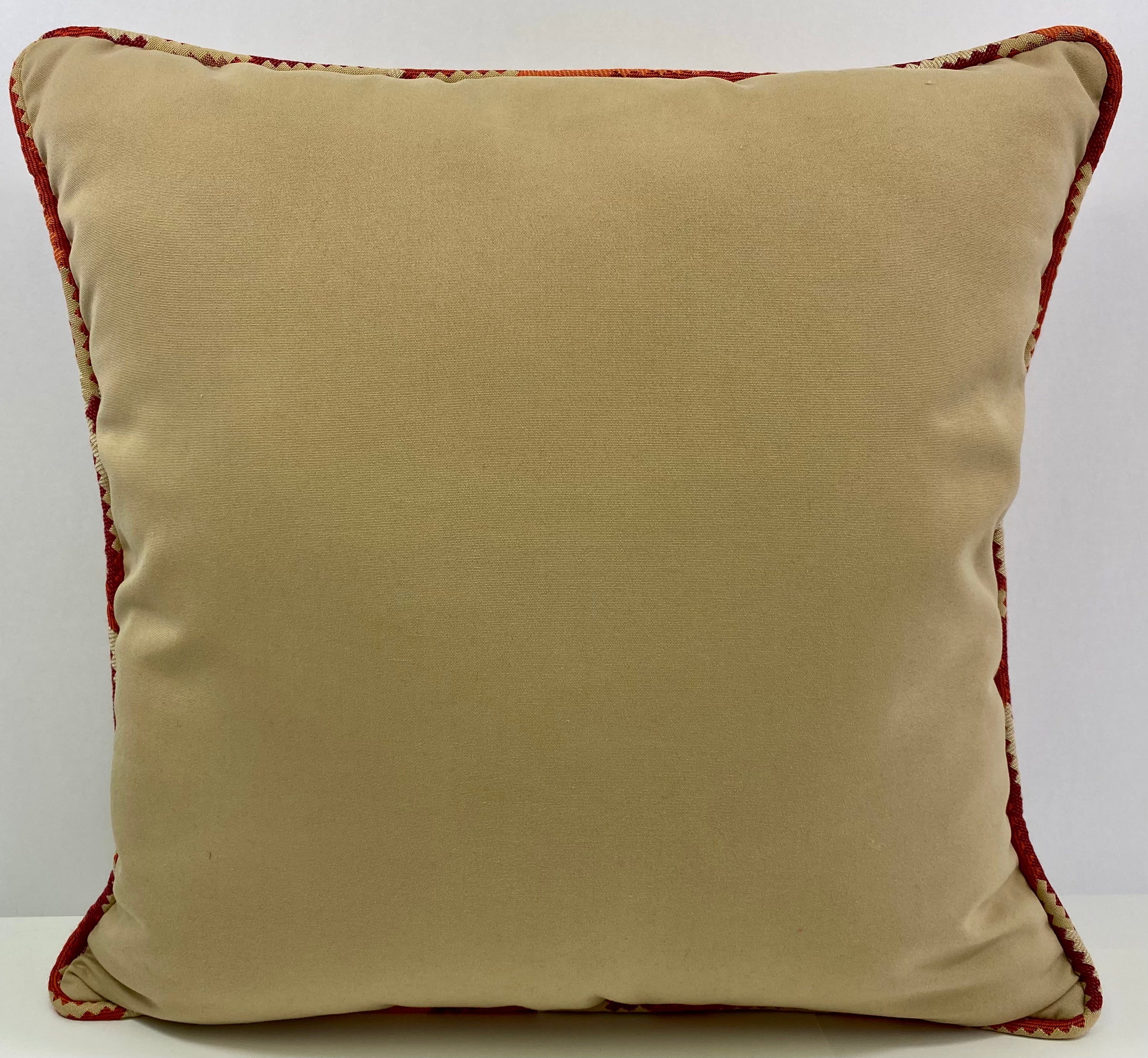 Luxury Outdoor Pillow - 22" x 22" - Rancho Santa Fe-Tan