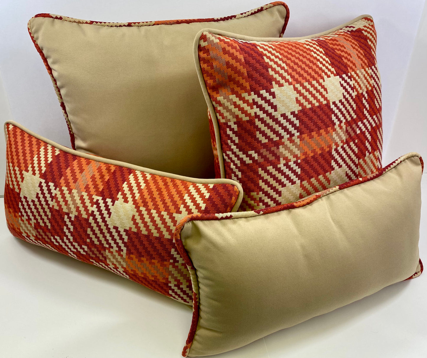 Luxury Outdoor Pillow - 22" x 22" - Rancho Santa Fe-Festival; Sunbrella, or equivalent, fabric with poly fill