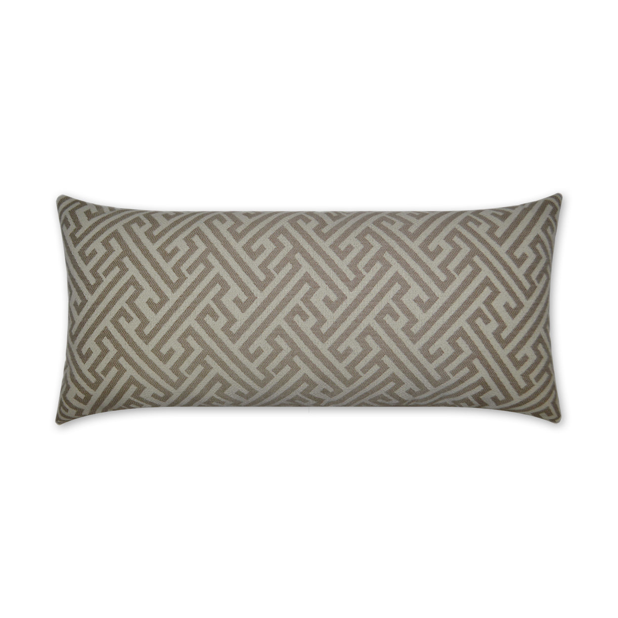 Luxury Outdoor Lumbar Pillow - 22" x 12" - Amazed-Tan; Sunbrella, or equivalent, fabric with fiber fill