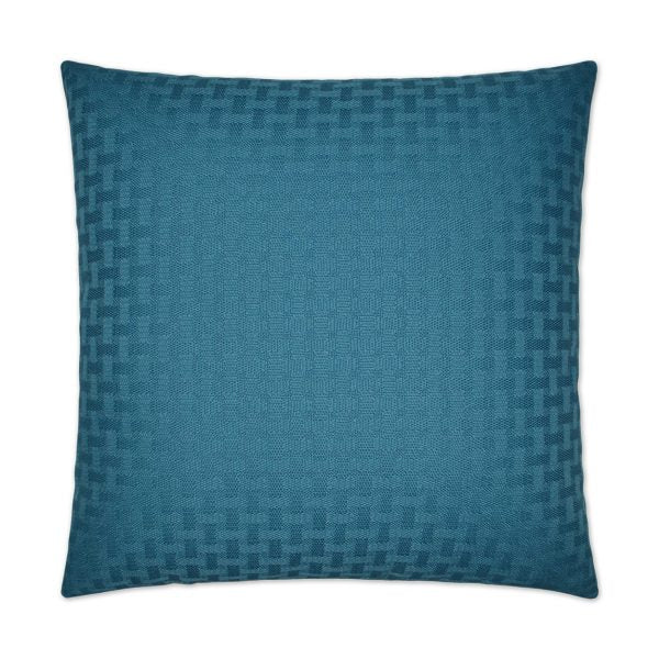 Luxury Outdoor Pillow - 22" x 22" - Carmel Weave - Turquoise