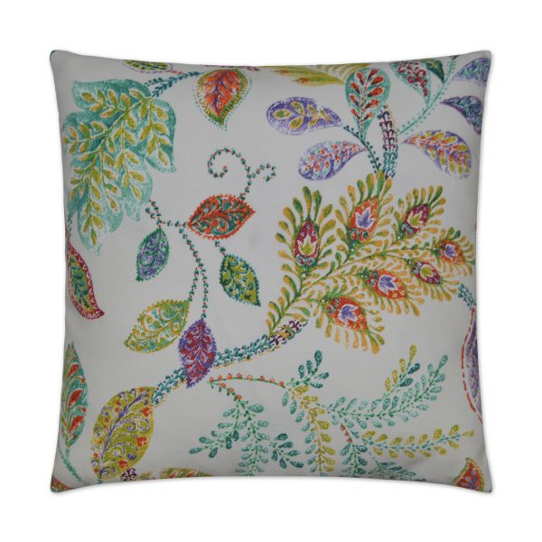Luxury Outdoor Pillow - 22" x 22" - Autumn Leaves; Sunbrella, or equivalent, fabric with fiber fill