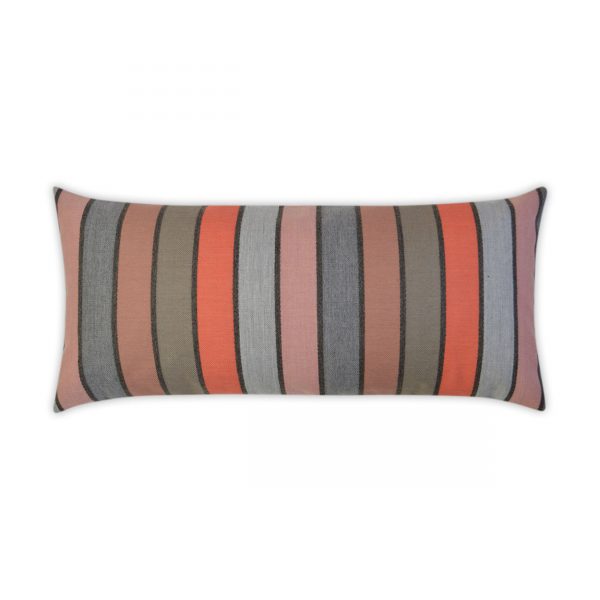 Luxury Outdoor Lumbar Pillow - 22" x 12" - Lucy Lumbar-Papaya