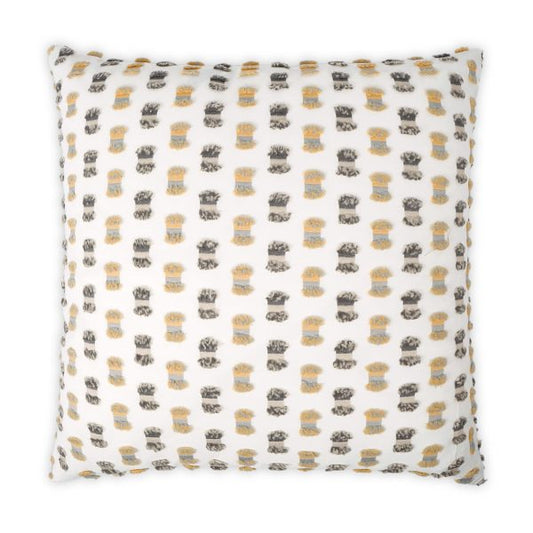 Luxury Outdoor Pillow - 22" x 22" - Fifi- Sunray; Sunbrella, or equivalent, fabric with fiber fill