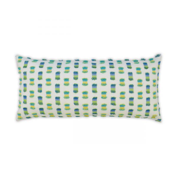 Luxury Outdoor Lumbar Pillow - 22" x 12" - Fifi - Green