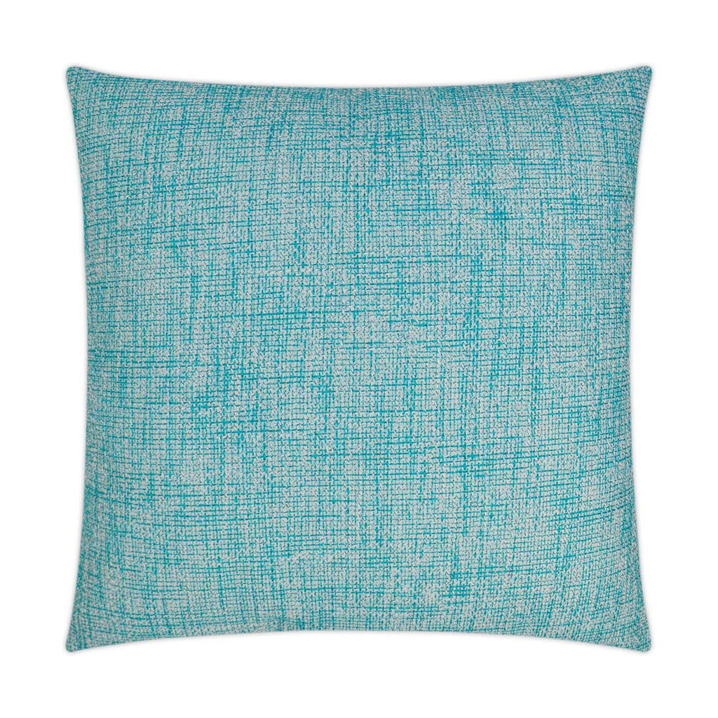 Luxury Outdoor Pillow - 22" x 22" - Double Trouble - Turquoise