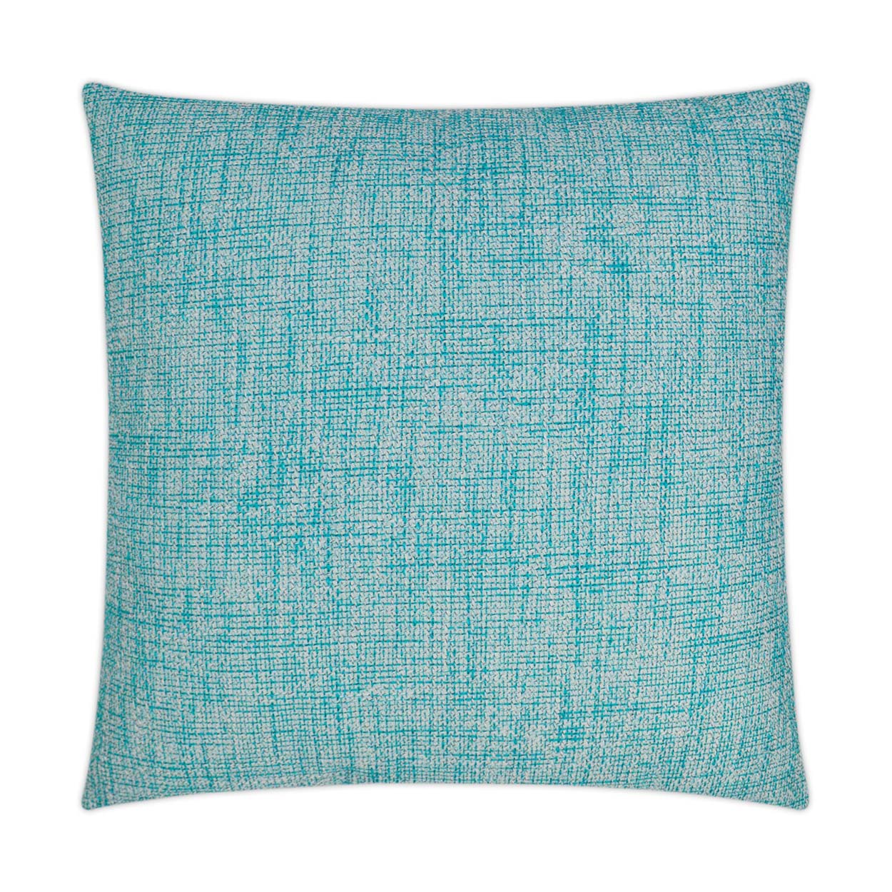 Luxury Outdoor Pillow - 22" x 22" - Double Trouble - Turquoise; Sunbrella, or equivalent, fabric with fiber fill