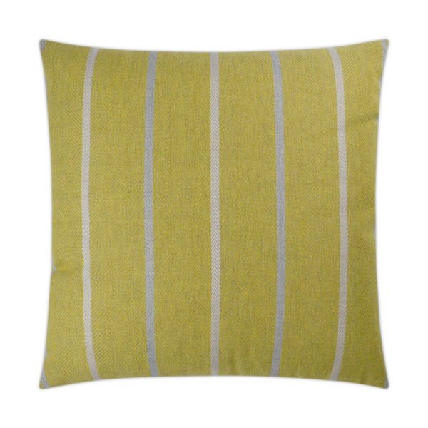 Luxury Outdoor Pillow - 22" x 22" - Sterling-Saffron; Sunbrella, or equivalent, fabric with fiber fill
