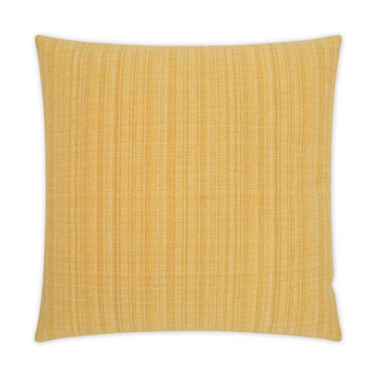 Luxury Outdoor Pillow - 22" x 22" - Fiddledidee- Gold; Sunbrella, or equivalent, fabric with fiber fill