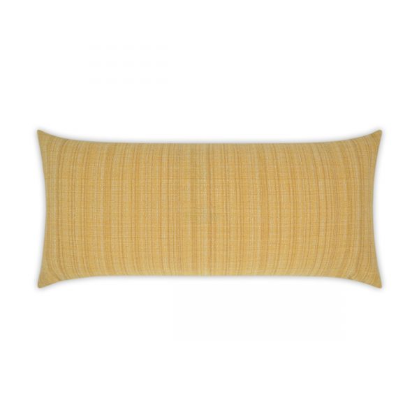 Luxury Outdoor Lumbar Pillow - 22" x 12" - Fiddledidee Gold