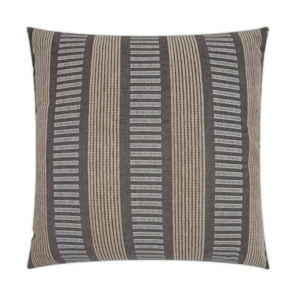 Luxury Outdoor Pillow - 22" x 22" - Sideline -Stone