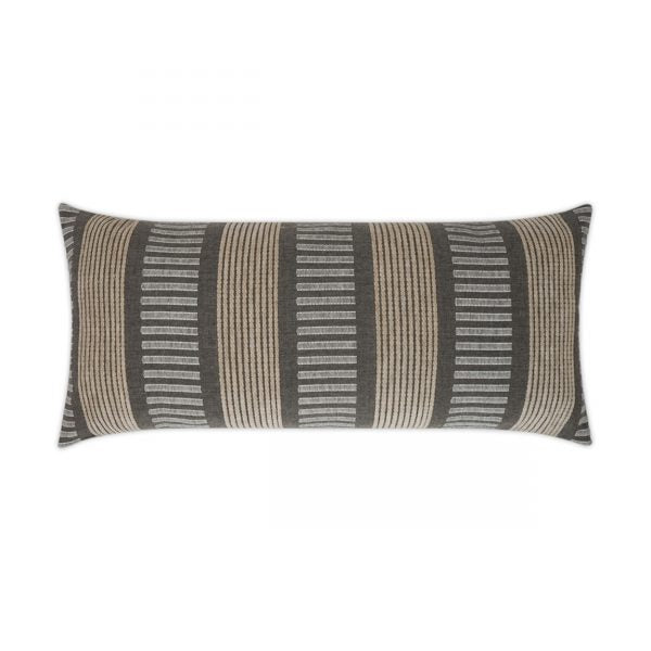 Luxury Outdoor Lumbar Pillow - 22" x 12" -Sideline Stone
