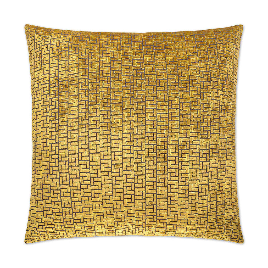 Luxury Pillow - 24" x 24" - Jenga Gold