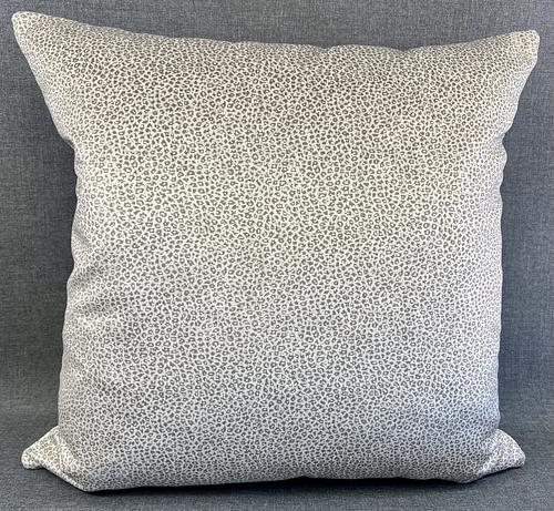 Luxury Pillow -  24" x 24" -  Sophia; Delicate pattern of tiny animal print on oyster colored background on an elegantly soft fabric.