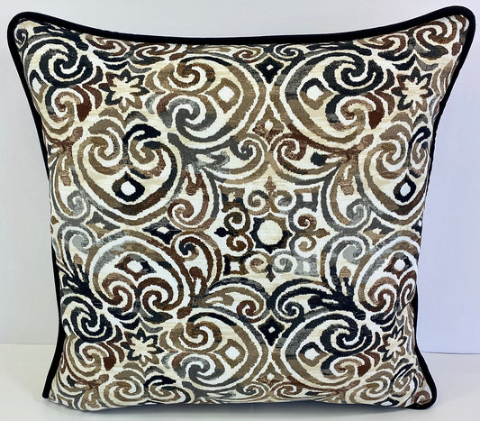 Luxury Outdoor Pillow - 22" x 22" - Montecito - Gate; Sunbrella, or equivalent, fabric with fiber fill