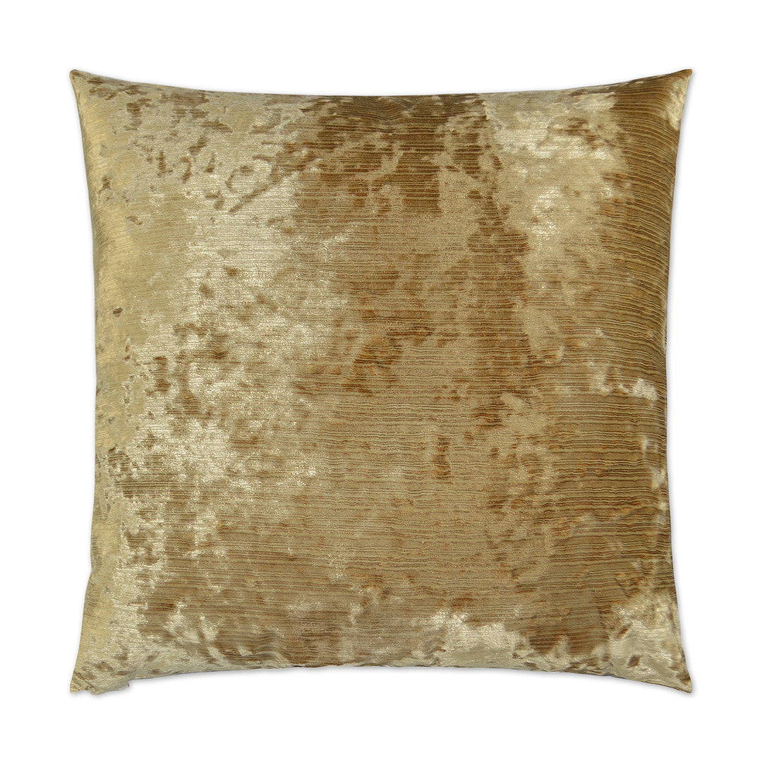 Luxury Pillow -  24" x 24" -  Miranda - Gold; Crushed velour