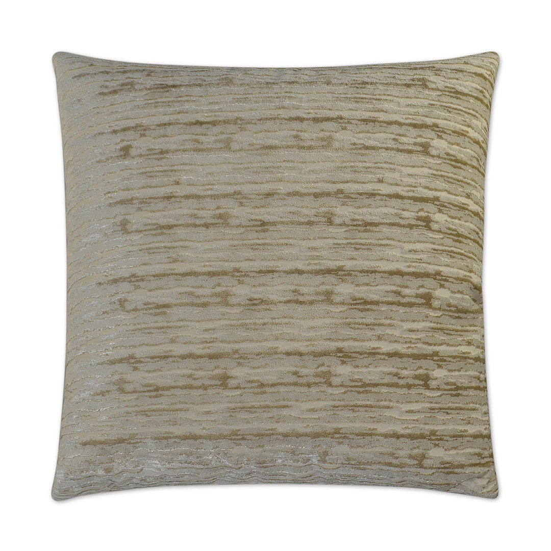 Luxury Pillow -  24" x 24" -  Wake - Sand; A very soft fabric sand tones catching the light to give depth to the color.