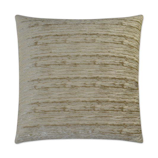 Luxury Pillow -  24" x 24" -  Wake - Sand; A very soft fabric sand tones catching the light to give depth to the color.