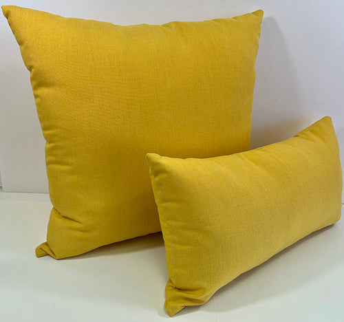 Luxury Outdoor Pillow - 22" x 12" - Gold Coast - Sunbrella, or equivalent, fabric with fiber fill
