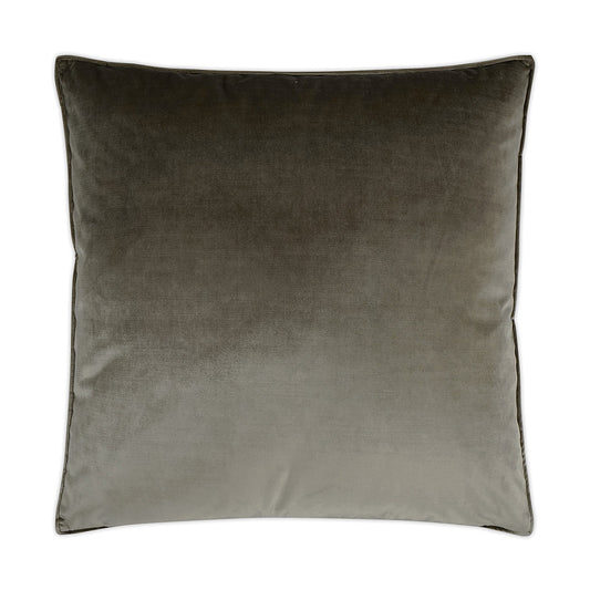 Luxury Pillow -  24" x 24" -  Iridescence Double Front - Latte; Lush Latte shiny velvet