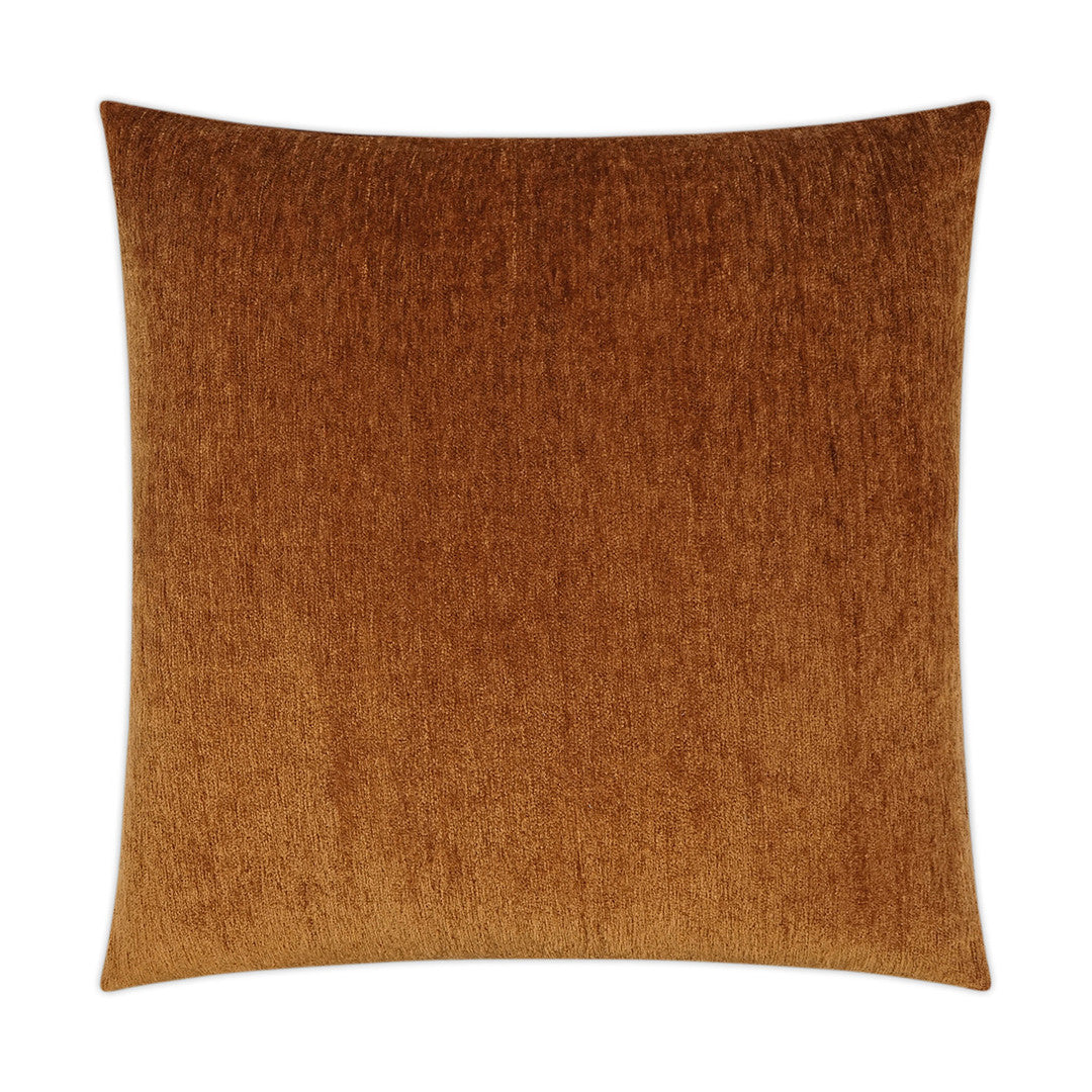 Luxury Pillow - 24" x 24" - Cuddle-Spice; A cognac chenille fabric that just glows