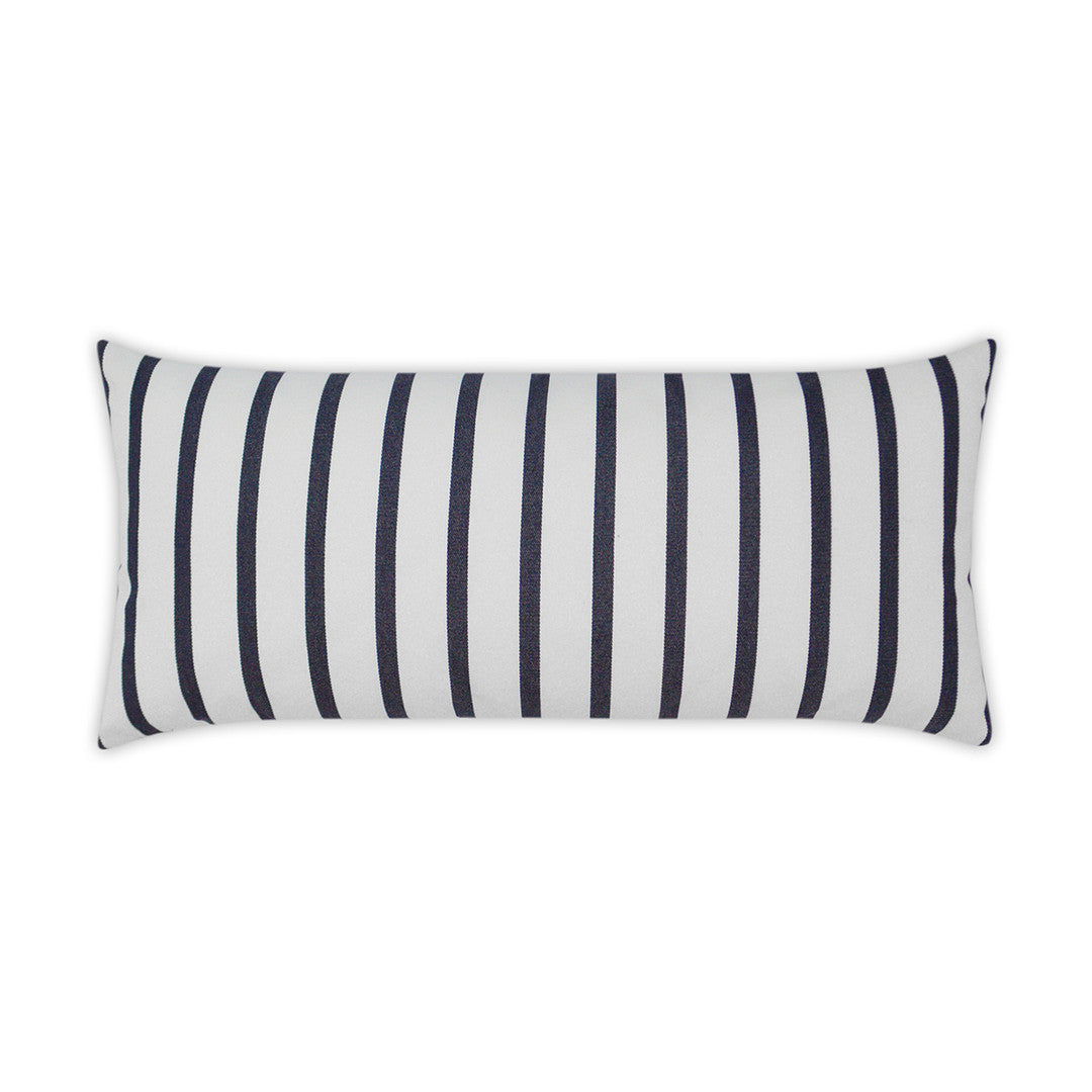 Luxury Outdoor Lumbar Pillow - 22" x 12" - Lido; Sunbrella, or equivalent, fabric with fiber fill