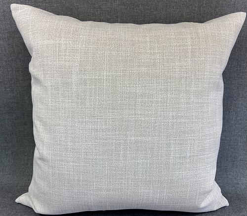 Luxury Pillow -  24" x 24" -  Beach Stone; Cream, grey and stone colored textured fabric