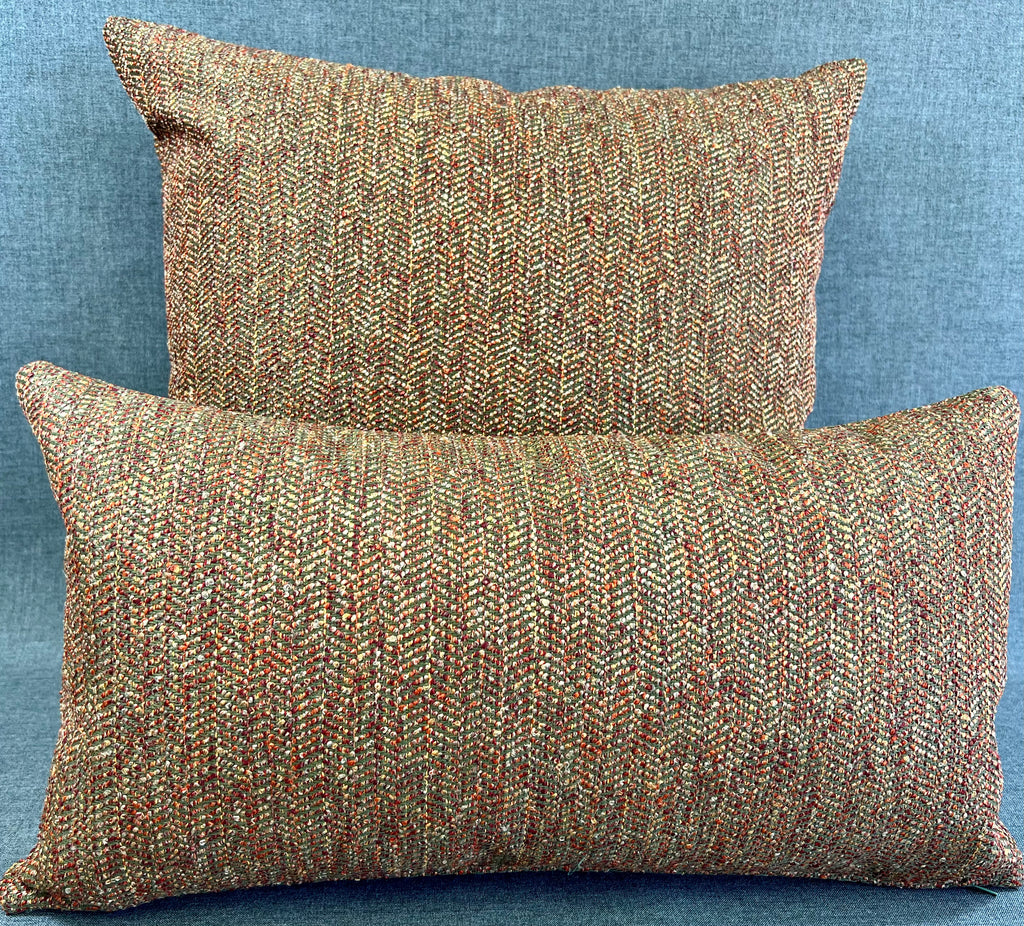 Luxury Outdoor Lumbar Pillow - 22" x 12" - Saba - Volcanic