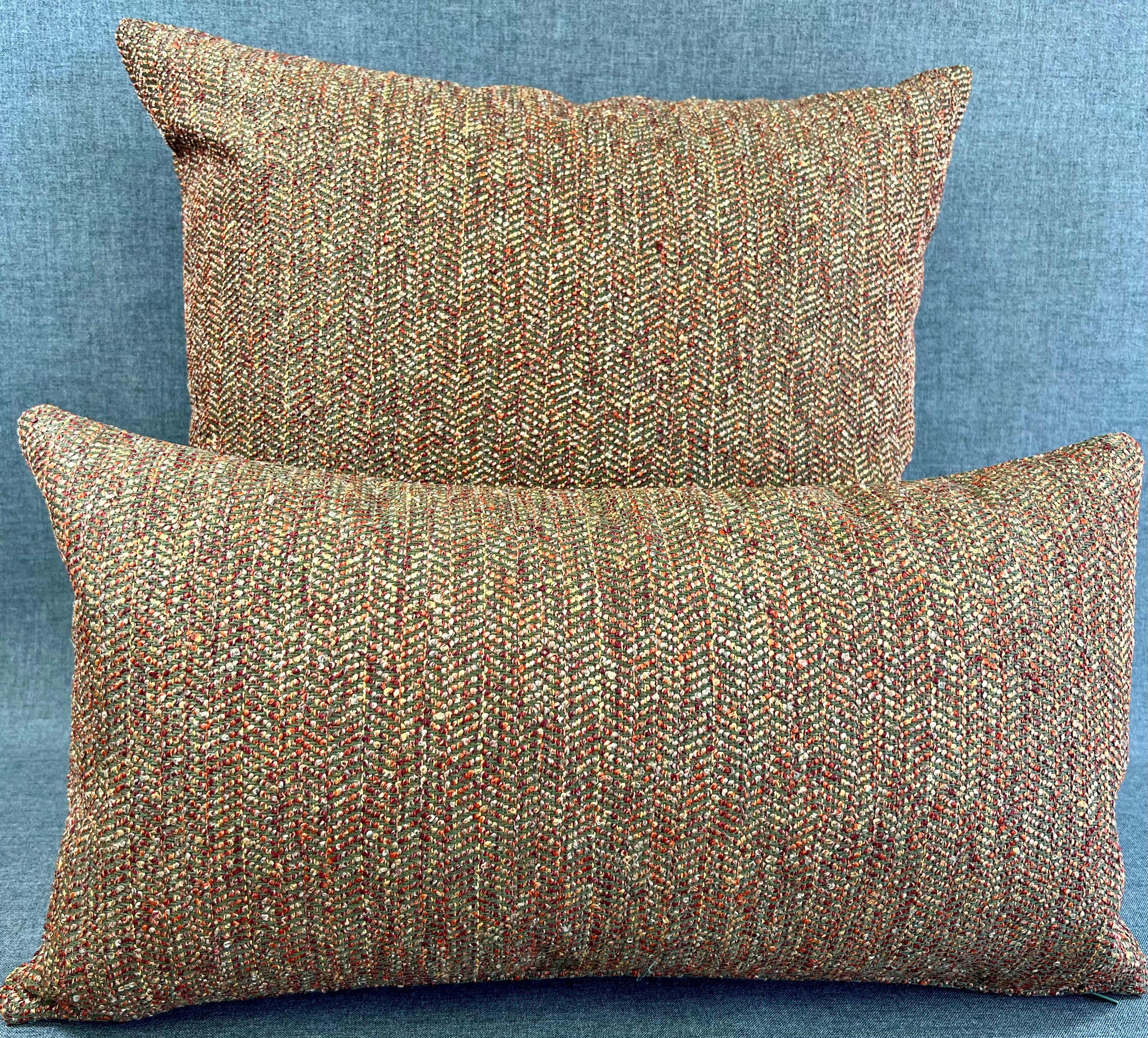 Luxury Outdoor Lumbar Pillow - 22" x 12" - Saba - Volcanic